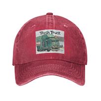 Trash Truck cartoon Netflix  Denim Fabric Cap Casual Baseball Caps Adjustable Hat Summer Unisex Baseball Hats One Size