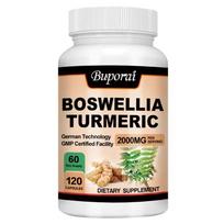 Turmeric Curcumin Supplement with Boswellia for Mobility Support - Vegan Turmeric with Black Pepper & Boswellia Extract 120
