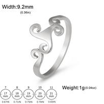 Vintage Triple Helix Triangle Symbol Ring Stainless Steel Celtic Triple Helix Ring Jewelry Anniversary Gift 8