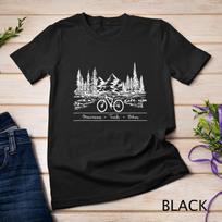Mountain Bike MTB Shirt Mountains Trails Bikes T-Shirt Mens Womens Tees Top Unisex T-Shirt Mens Womens Tees Top S