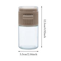 Portable Pepper Shaker Precise Quantitative Seasoning Bottle Powder Sugar Shaker Precise Quantitative Push Type Travel Salt