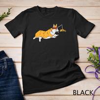 Running Welsh Corgi Pizza Funny Food Lover Dog Owner Gift T-Shirt Mens Womens Tees Top Unisex T-Shirt Mens Womens Tees Top XL