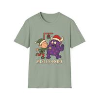 Unisex Softstyle T-Shirt Mens Womens Tees Top Mistle-Nope Funny Christmas Monster  Holiday Humor S