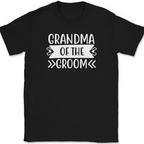 Grandma of the Groom T-Shirt Mens Womens Tees Top Wedding Party Bride Event Group Tees 2XL