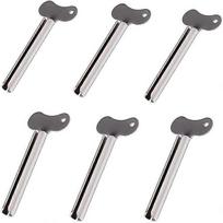 6 Pieces Tube Extractor Metal Tube Tube Press Tube Wrench Tube Squeezer Tootaste Squeezer Tube Winder Household Helper For Hair Gel Hand Cream For B
