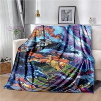 Monster Hunter Stories Minkšta flanelinė antklodė Animacinių filmų antklodė visiems metų laikams Šilta jauki pūkuota antklodė miegamajai sofai svetainei 75x90cm