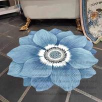 Flower-shaped Chair mat Non-slip Carpet Bedroom Decor area rugs Living Room Decoration Washable Lounge Rug Cloakroom Bath Mats 60cm 23.62 in
