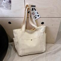 Canvas Bag, Women's Handbag, Shoulder Bag, Versatile Tote Bag, Commuting Large Capacity, Tutoring Bag, Multiple Pockets balta