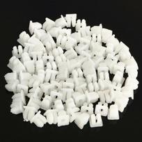 100 vnt. 5 mm tvirtinimo spaustukai Durų apdailos skydelio Sparnuotės Bamperio kniedės Laikiklis Universalus Automobiliui CHINA white