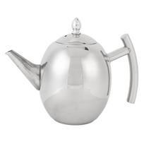 Nerūdijančio plieno arbatinukas su dangteliu ir filtru, lenkta rankena, arbatinukas namams, restoranui 1000ml