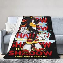 Shadow Game Pledai Soniced Animacinis Flanelinis Nuostabus Minkštas Mėtomas Pledas Kėdei Apkloti Sofai Pavasariui/Rudeniui 30x40in