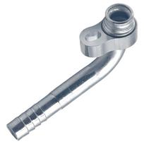 TIGRE BLANC R134 Car Air Conditioner Compressor Fitting Pipe Aluminum Metal Fittings L-Shaped Aluminum C type 13.5mm/18.5mm