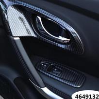 ABS Carbon fiber For Renault Kadjar Car Door Bowl Handle Cover Trim car styling interior decoration accessories 2016 17 18 ECO Switch