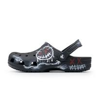 Crocs Classic klumpės Velnias Šypsena EVA Grafiti Patogūs Universalūs Skylėti Batai Unisex Juodi 39-40 juoda