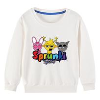 Spring Girls Boys Tops Fashion Infant Pullover Sprunki Children Sweatshirts Incredibox Kids Clothes Birthday Gift 100