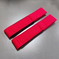 Weightlifting Wrist Wraps with Lifting Straps raudona