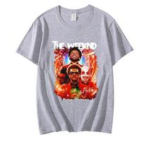 The Weeknd Grožis Už Pamišimo Sulaužytas Portretas Retro Grafika Unisex Laisvalaikio Marškinėliai RB Pop Gerbėjams Moterims Ir Vyrams Marškinėlis S