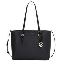Michael Kors MK Charlotte Logo Zip Closure Three-In-One Tote Bag Women tote bags Black 35R3GCFT3T-BLACK Basic Set (Bag+Dust Bag)
