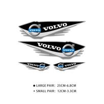 4 vnt. automobilio lipdukai, apsaugantys nuo įbrėžimų, viniliniai lipdukai, dekoratyviniai, skirti Volvo XC90 V90 V60 XC60 V40 S80 S60 S90 C40 XC40 V70 XC70 C30 C70 black