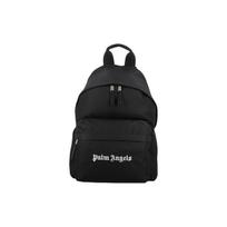 Palm Angels Nylon Logo Backpack Black/White Men Backpacks PMNB015F23FAB0011001 Basic Set (Bag+Dust Bag)