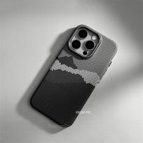 Chic Mountain River Magnetic Case for IPhone 15 16 17 Pro Max Carbon Fiber Hard PC Shell Camera Metal Lens Protection Funda Capa iPhone17 Pro Max