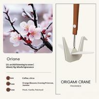 Origami Crane Scent Diffuser Aromatic Car Air Freshener Pendant Interior Rearview Mirror Decoration Hanging Accessory No Scent