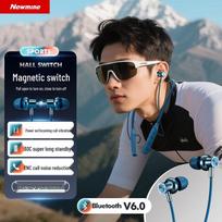 Newsmy C65 Sport Bluetooth Neckband Earbuds titano mėlyna spalva