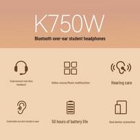 EDIFIER K750W JD Campus Wireless Noise-Cancelling Over-Ear Headphones