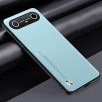 Prabangus PU odos dėklas Tecno Pova Slim 5G, galinis dangtelis silikoninis, atsparus smūgiams, pilna apsauga, dėklas telefonui Tecno Spark Slim 4G Tecno Pova Slim dangaus mėlyna spalva