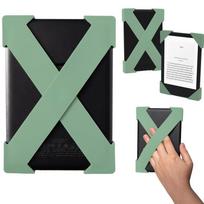PU Odos 6-7  El. skaitytuvui Saugus rankenos dirželis Didelio elastingumo E-knygos fiksuojamasis diržas Kindle Paperwhite/Kobo/Voyaga/Pocketbook/Tolino žalia