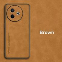 For Vivo Y39 5G Case Luxury PU Leather Phone Case For Vivo Y300i Back Cover Matte Silicone Shockproof Full Protection Coque For Vivo Y39 5G ruda