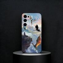 Dragon F-Fourth W-Wing Phone Case For Samsung S25,S24,S23,S22,S21,S20,Ultra,Plus,FE Black Soft Cover Samsung S24ULTRA
