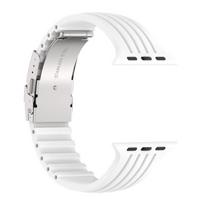 Straps For Apple Watch ultra 2 band 44mm 40mm 49mm 45mm 41mm 38 46mm 42mm Silicone bracelet correa iwatch series 3 6 se 7 8 9 10 S10-42mm 38 40 41mm balta