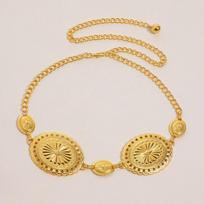Luxurious Metal Waist Chain For Women With Intricate Carving With Elegant Design auksas