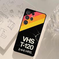 Retro VHS Tape Case For Samsung Galaxy S23 S21 S22 Ultra S20 FE S8 S9 S10 Plus Note 10 Note 20 Ultra Cover Galaxy S21
