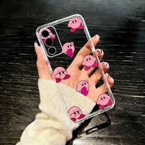 Cartoon Pink K-Kirbys-KK Phone Case For SamsungA10,12,20,21S,30,31,40,50,51,52,70,71 Transparent Cover Samsung a50 30s 50s