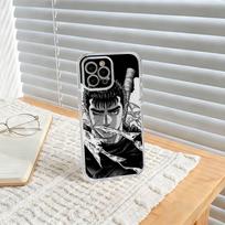 C-Comic Berserk Guts Plating  Phone Case For iPhone17,16,15,14,13,12,11 Plus,Pro Max Soft Transparent Cover iPhone13PRO