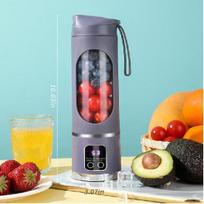 500ML Portable Juicer Blender For Shake Smoothie Rechargeable Electric Fruits Blender for Travel and Home Use violetinė