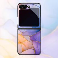 Luxurious Geode Inspired Marble Phone Case For Samsung Galaxy Z Flip6 8 5G Flip 3 5 4 7 Fusion Artisan Craft Avant Garde Design Galaxy Z Flip 8