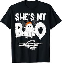 Shes My Boo Couple Matching Halloween Costumes T-Shirt Mens Womens Tees Top unisex T-Shirt Mens Womens Tees Top M