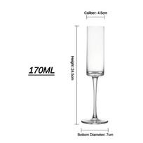 220 ML Kristalinis šampano taurė vyno taurė Moet taurės puodelis barui namų vestuvių vakarėliui putojančio vyno kokteilių taurė