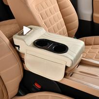 2 Cup Holder Car Center Armrest Box Adjustable Arm Rest Heightening Pillow  Auto Accessories Style 6