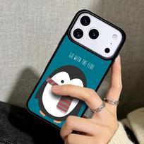 Capa Case for iPhone 17 Air 16 Pro Max 15 Plus 11 13 Mini 14 12 Back Phone Cover Cute Penguin iPhone 11 Pro