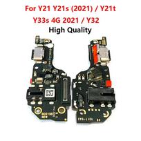 For Vivo Y21 Y21s Y21t Y32 Y33s 2021 4G USB Charging Board Dock Port Microphone Module Flex Cable