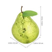 Disco Reflective Ball Pear Shaped Mirror Ball Retro Disco Table Fruit Centerpiece Party Decoration Club Wedding šviesiai žalios spalvos
