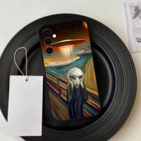 Edvard Munch The Scream Art   Phone Case Black Silicone Soft For Samsung Galaxy A73,A72,A71,A70,A53,A52,A51 Samsung a70