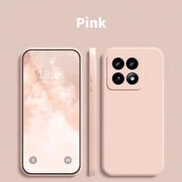 For Xiaomi 14T Pro Case Xiaomi 14T 13T 12T Pro Cover Funda Shell Soft Original Liquid Silicone Phone Bumper Xiaomi 14T Pro For Xiaomi 14T Pro rožinė