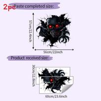 Halloween Skeleton Wall Decor Sticker With Peel And Stick Function For Living Area And Office