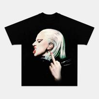 Star Avatar Pattern T-shirt for Men and Women Summer New Retro Pop Music Cotton Short Sleeve Street T-shirt S įvairiaspalvis