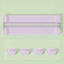 Precision 4-in-1 Paper Cutter Bidirectional Cutting Shredder Portable Craft Paper Cutter  Art Tools rožinė